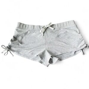 Y2K Micro Mini Sweat Shorts sz L Loungewear Comfy Athleisure